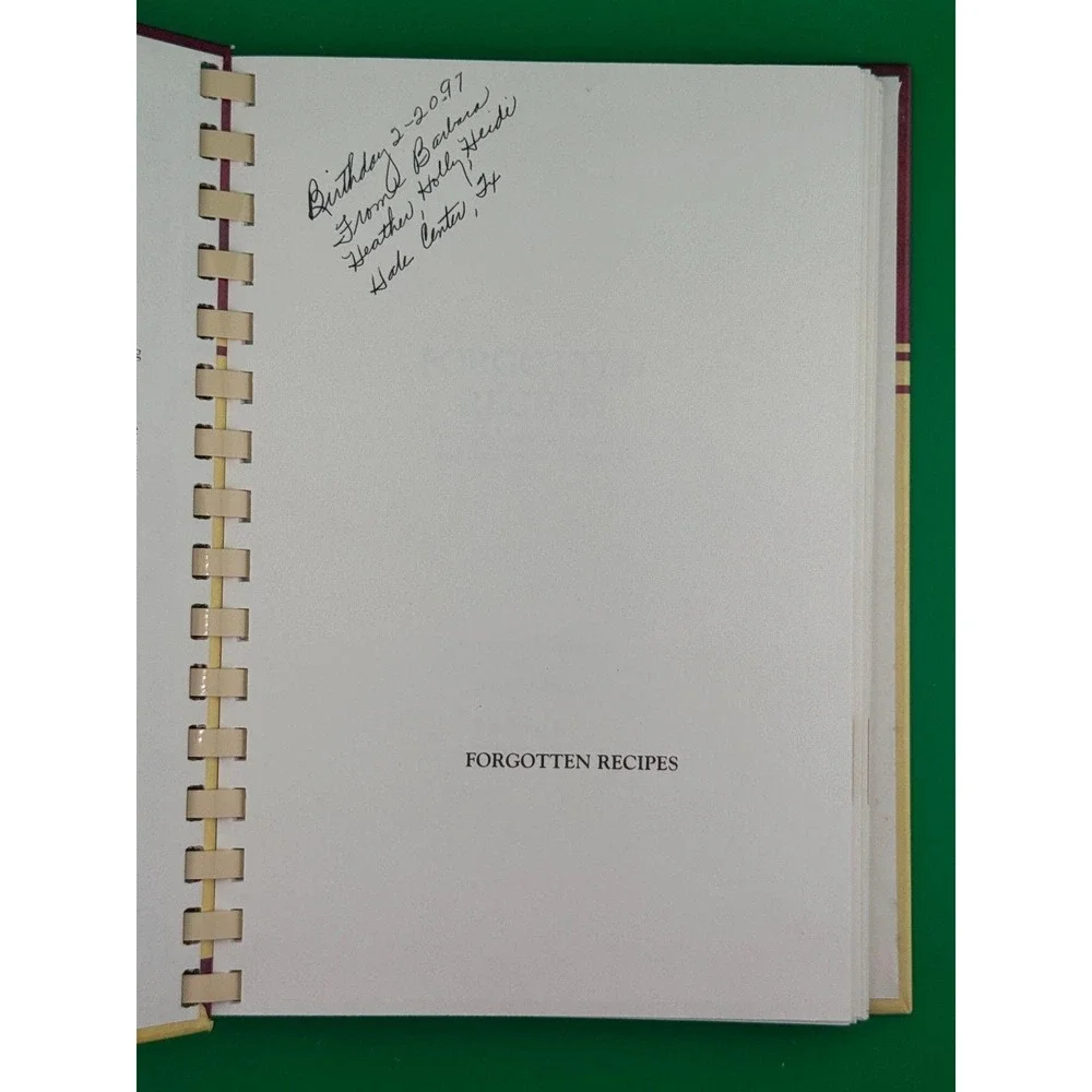 Forgotten Recipes Vol 1 Vintage Cookbook 1929 Classics Reprint Spiral Bound